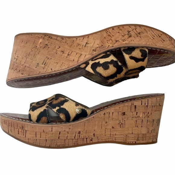 SAM EDELMAN “Reid” Wedge Sandals - Picture 2 of 6
